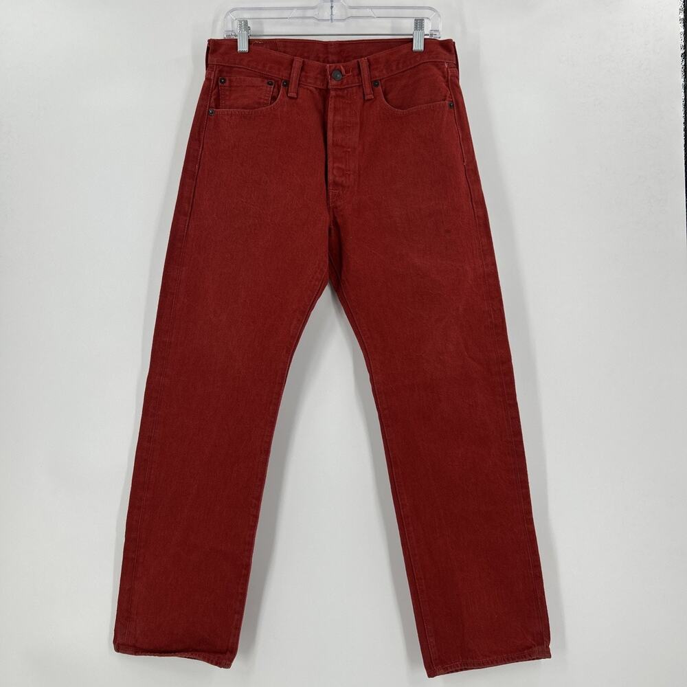 Vintage Levis 501XX Jeans Mens 32x32 (Fits 31x28) Red Denim Mexico Y2K